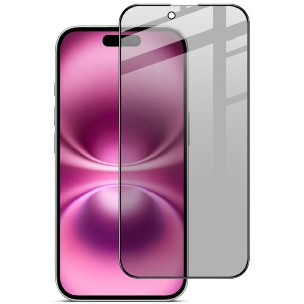 "IMAK" Tempered Glass melns ekrāna aizsargstikls - privāta (iPhone Air)