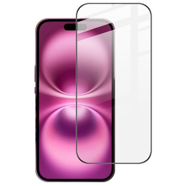 "IMAK" Tempered Glass pilnīgi aizsedzams ekrāna aizsargstikls - melns (iPhone Air)