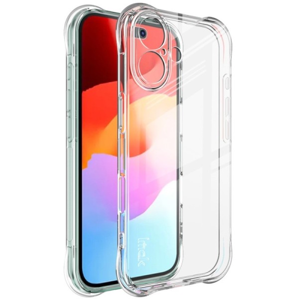 "Imak" pastiprinātas aizsardzības cieta silikona (TPU) airbag apvalks - dzidrs (iPhone 17)
