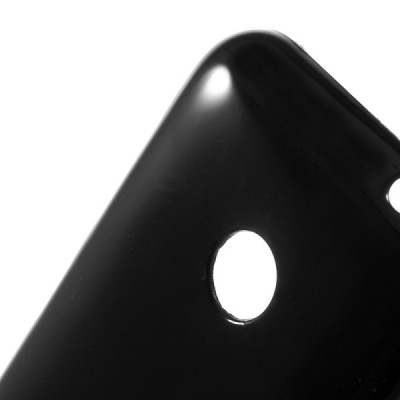 Nokia Lumia 530 (530 DS) juodas kieto silikono (TPU) dėklas - nugarėlė / Priedai.lt