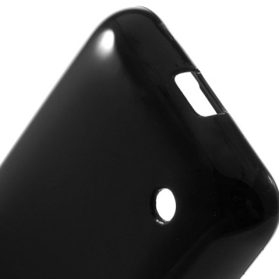Nokia Lumia 530 (530 DS) juodas kieto silikono (TPU) dėklas - nugarėlė / Priedai.lt