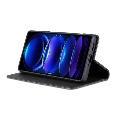 Xiaomi Redmi Note 12 Pro+ "AZNS" Retro melns atvērams maciņš, maks | Vacins.lv