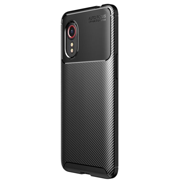 „Fiber“ cieta silikona (TPU) apvalks - melns (Galaxy Xcover 5)
