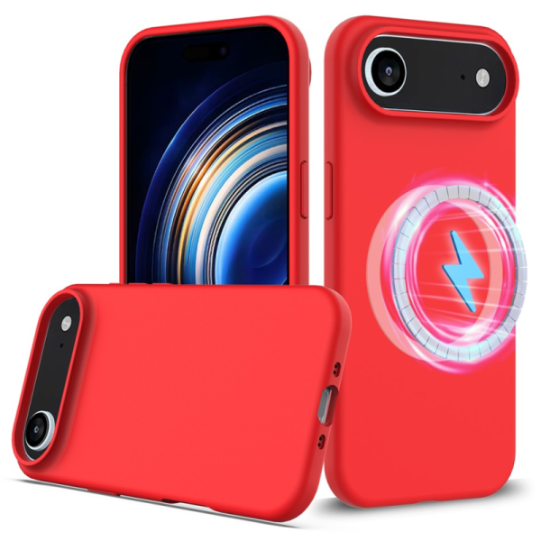 "Shell" MagSafe cieta silikona (TPU) apvalks - sarkans (iPhone Air)