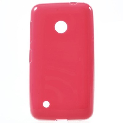 Nokia Lumia 530 (530 DS) raudonas kieto silikono (TPU) dėklas - nugarėlė / Priedai.lt