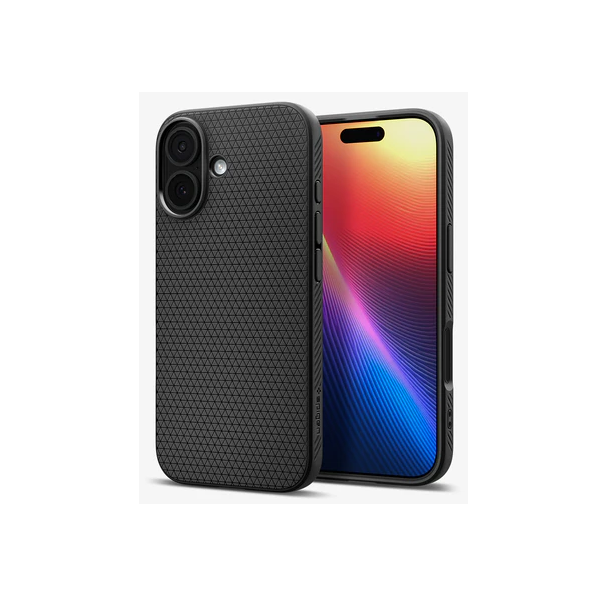 "Spigen" Liquid Air apvalks - melns (iPhone 17)