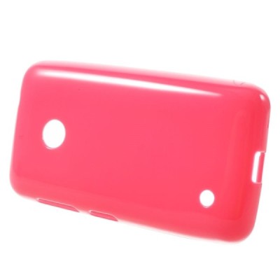 Nokia Lumia 530 (530 DS) raudonas kieto silikono (TPU) dėklas - nugarėlė / Priedai.lt