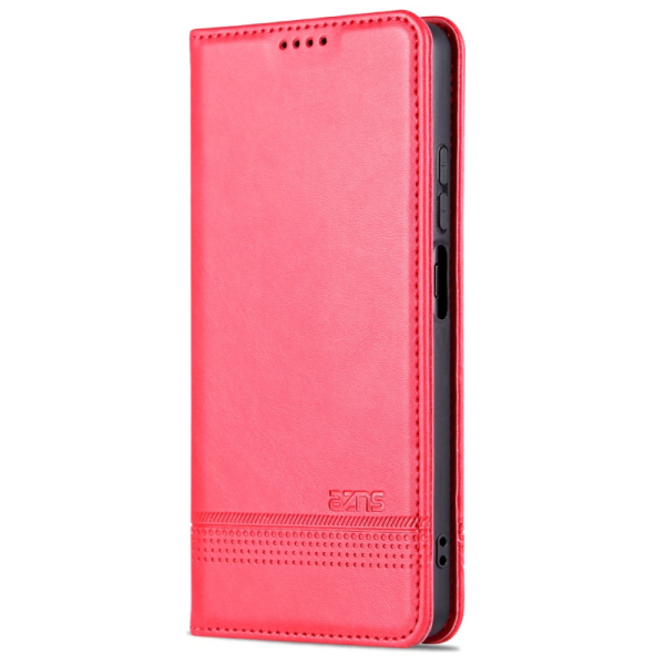 "AZNS" Retro atvērams maciņš - sarkans (Redmi Note 12 Pro+)