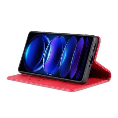 Xiaomi Redmi Note 12 Pro+ "AZNS" Retro sarkans atvērams maciņš, maks | Vacins.lv