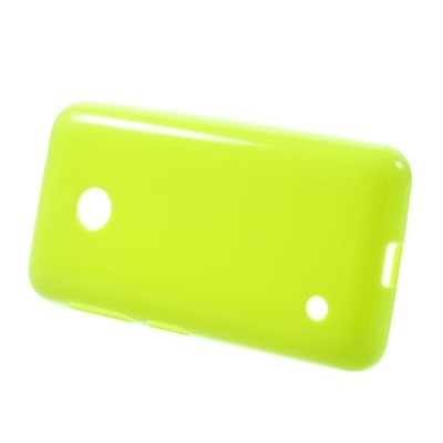 Nokia Lumia 530 (520 DS) Jelly Case zaļš cieta silikona (TPU) futrālis / Vacins.lv
