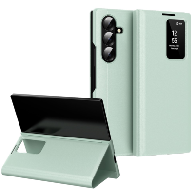 Samsung Galaxy Fold7 "Qing" Smart View solīds atvēramais maciņš - zaļš | Vacins.lv