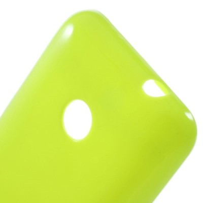 Nokia Lumia 530 (520 DS) Jelly Case zaļš cieta silikona (TPU) futrālis / Vacins.lv