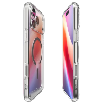 Apple iPhone 17 Pro Max "Spigen" Ultra MagFit dzidrs, caurspīdīgs cieta silikona apvalks | vacins.lv