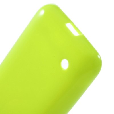 Nokia Lumia 530 (520 DS) Jelly Case zaļš cieta silikona (TPU) futrālis / Vacins.lv
