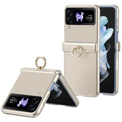 Samsung Galaxy Z Flip3 (F711) „Ring“ plastmasas zelta apvalks | vacins.lv