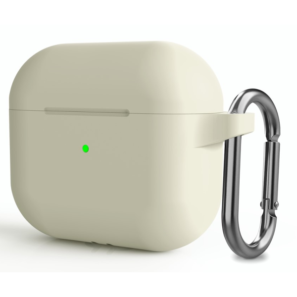 "Carabiner" Silikona maciņš austiņām - gaiši zaļš (AirPods 3)