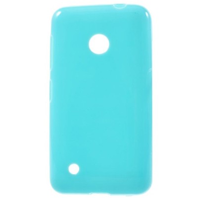 Nokia Lumia 530 (530 DS) mėlynas kieto silikono (TPU) dėklas - nugarėlė / Priedai.lt