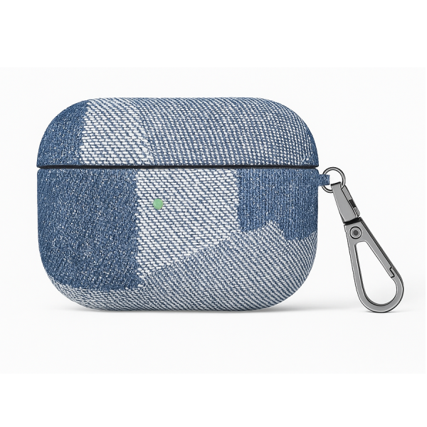 Plastikinis / medžiaginis ausinių dėklas - mėlynas (AirPods Pro 2)