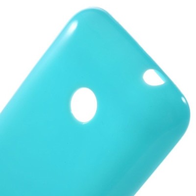 Nokia Lumia 530 (530 DS) mėlynas kieto silikono (TPU) dėklas - nugarėlė / Priedai.lt