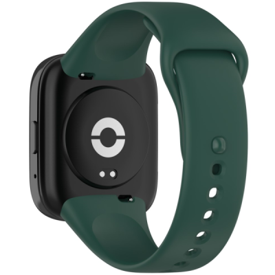 Viedā pulksteņa Xiaomi Redmi Watch 3 Lite / Watch 3 Active cietā silikona (TPU) siksniņa - tumši zaļa | Vacins.lv