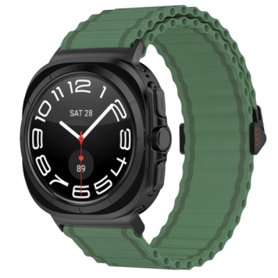 "KALEBOL" viedpulkstenis Samsung Galaxy Watch Ultra 47mm auduma zaļš aproce | Priedai.lt