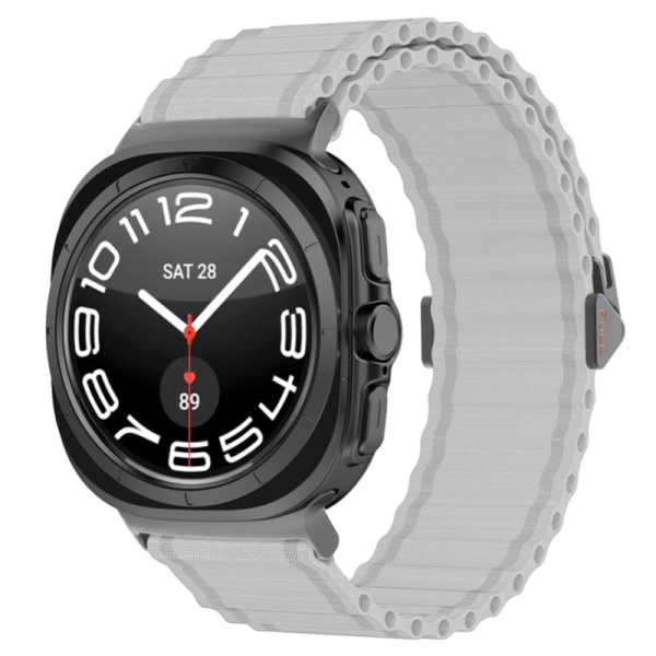 „KALEBOL“ viedpulksteņa auduma aproce - pelēks (Galaxy Watch Ultra 47mm)