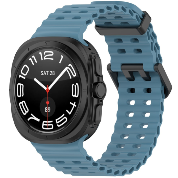 Išmaniojo laikrodžio kieto silikono (TPU) apyrankė - mėlyna (Galaxy Watch Ultra 47mm)