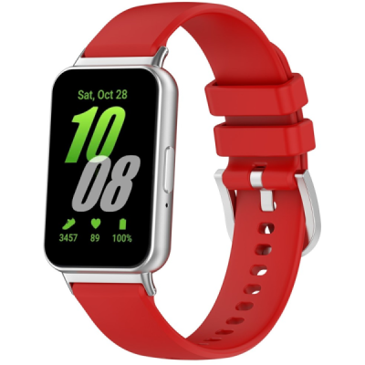 Viedā pulksteņa Samsung Galaxy Fit3 cietā silikona (TPU) siksniņa - sarkans | Vacins.lv