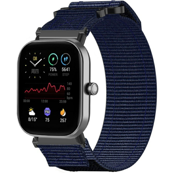 „Strap“ viedpulksteņa auduma aproce - zils (Galaxy Watch FE 40mm / Watch7 44mm / 40mm Loop)