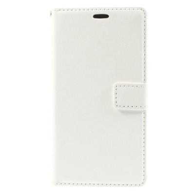 Nokia Lumia 730 (735) atvēramais balts ādas futrālis - maciņš / Vacins.lv