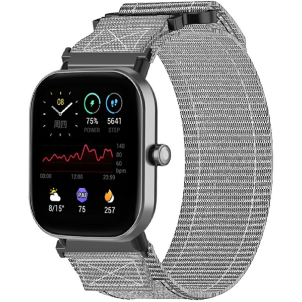 „Strap“ išmaniojo laikrodžio medžiaginė apyrankė - pilka (Galaxy Watch FE 40mm / Watch7 44mm / 40mm Loop)