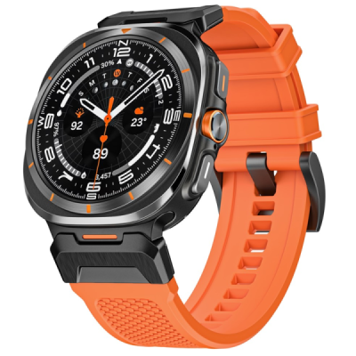 "LEMONDA" Išmaniojo laikrodžio Samsung Galaxy Watch Ultra 47mm kieto silikono (TPU) oranžinė apyrankė | Priedai.lt