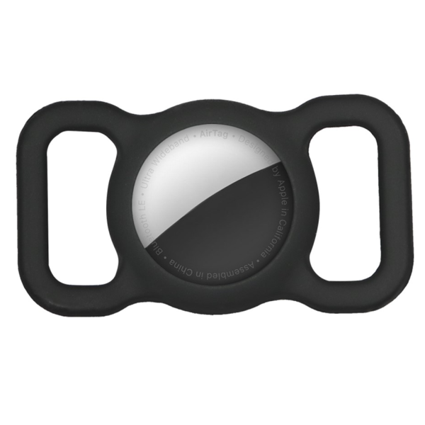 Silikoninis daiktų ieškiklio dėklas - juodas (Apple AirTag)