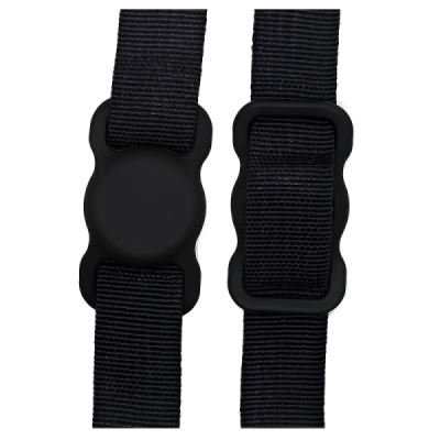 Apple AirTag silikoninis juodas daiktų ieškiklio dėklas | Priedai.LT