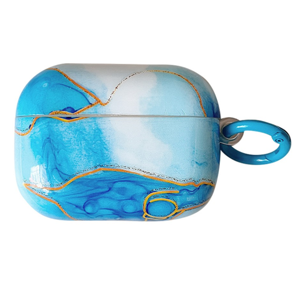 "Marble" Plastmasas austiņu korpuss - zils (AirPods Pro 2)