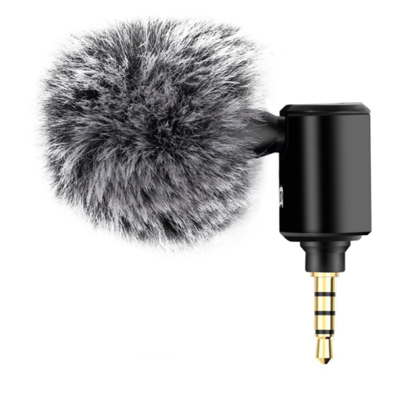 "PULUZ" Mini stereo mikrofons - melns (3,5 mm)