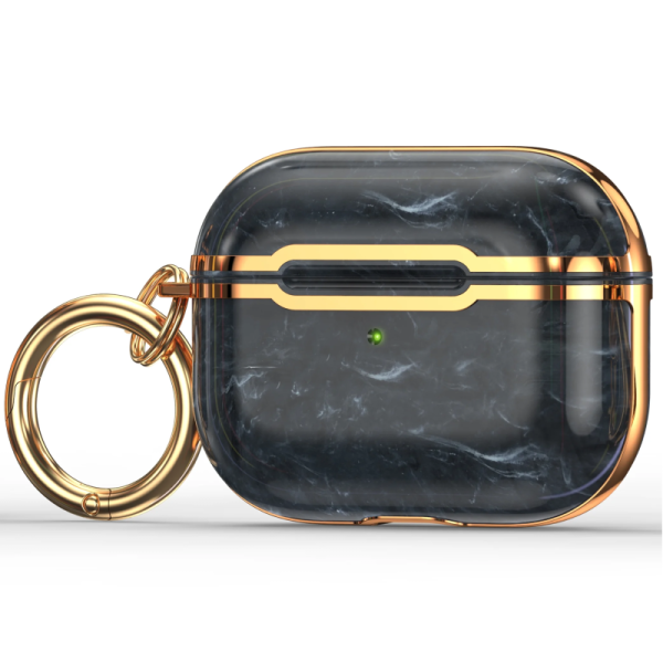 "KIQ" plastikinis ausinių dėklas juodas - (AirPods Pro 2)