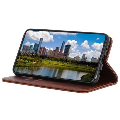 Samsung Galaxy Xcover 7 (G556B) „Split“ rudas odinis atverčiamas dėklas - knygutė | Priedai.lt