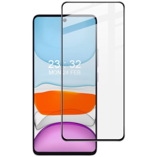 "IMAK" Tempered Glass pilnīgi aizsedzams ekrāna aizsargstikls - melns (Poco M7 Pro 5G)