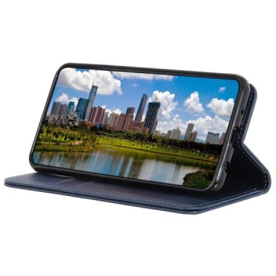 Samsung Galaxy Xcover 7 „Split“ mėlynas odinis atverčiamas dėklas - knygutė | Priedai.lt