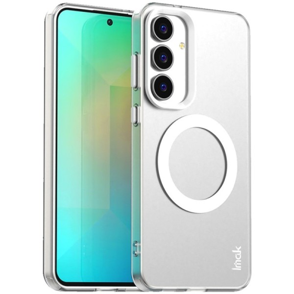 "IMAK" Candy MagSafe matēts cieta silikona (TPU) apvalks - balts (Galaxy S25 FE)