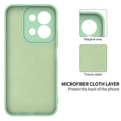 Xiaomi Redmi 15C "Shell" cieta silikona (TPU) apvalks - zaļš | vacins.lv