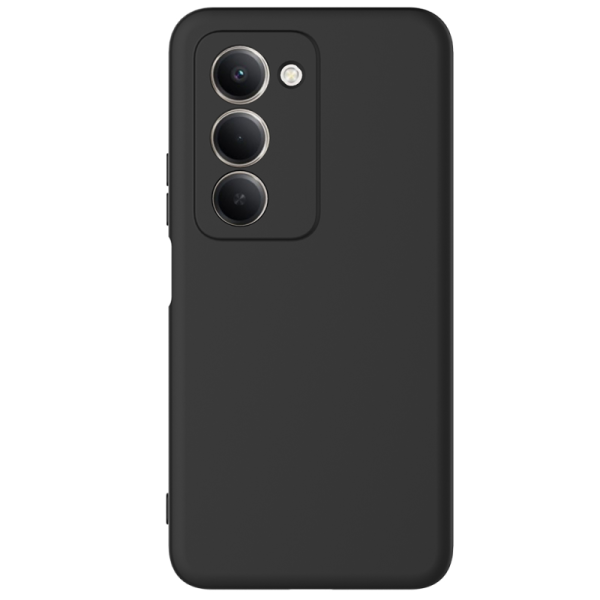 "Shell" cieta silikona (TPU) apvalks - melns (Redmi 15 4G)