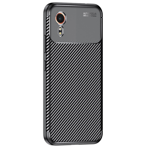 „Fiber“ kieto silikono (TPU) dėklas - juodas (Galaxy Xcover 7)