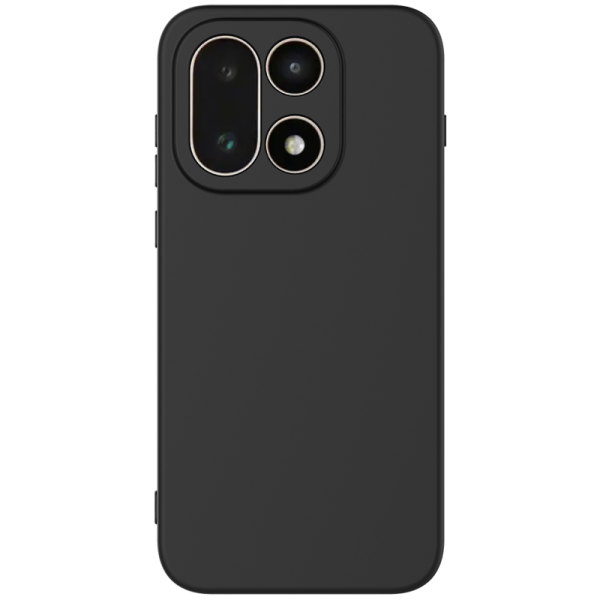 "Shell" cieta silikona (TPU) apvalks - melns (OnePlus 15)