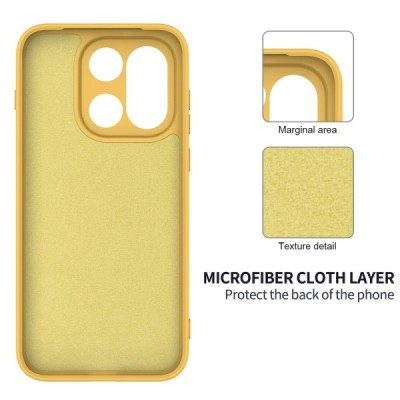 OnePlus 15 "Shell" cieta silikona (TPU) apvalks - dzeltens | vacins.lv