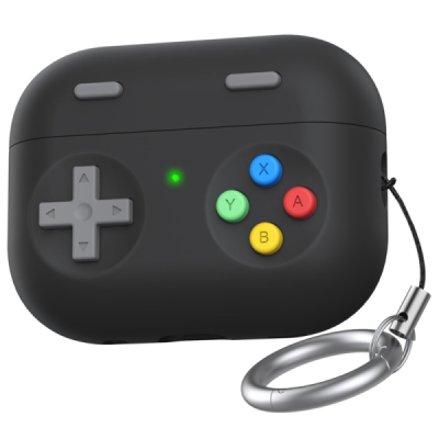 "AHASTYLE" Apple AirPods Pro 2 silikoninis juodas ausinių dėklas | Priedai.LT