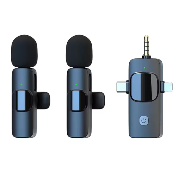 "K15" Mini mikrofoni - zils (3,5 mm)