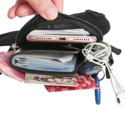 "HSK" dėklas sportui (raištis ant rankos) - juodas, universalus (XL+ dydis) | Priedai.lt