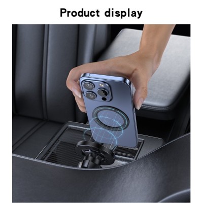 "YESIDO" Metalinis žiedas - lipdukas (magnetiniam automobilio laikikliui) juodas | Priedai.lt